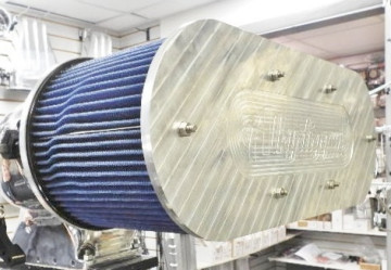 ALKYDIGGER - BILLET AIR FILTER ASSY.  Big & Ugly 5"  &  5-9/16" - 7" ELEMENT